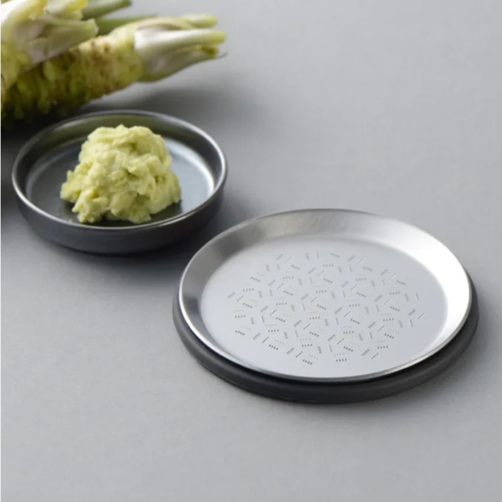 Tsuboe Maruzara Wasabi Silver Grater Plate